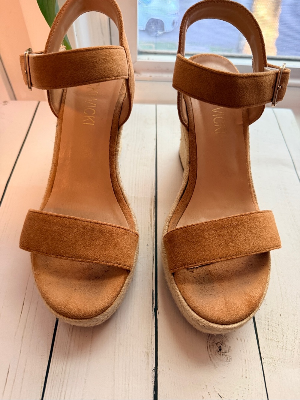 Vicki Vicki | Tan Espadrille Wedge Sandals - Picture 5 of 11